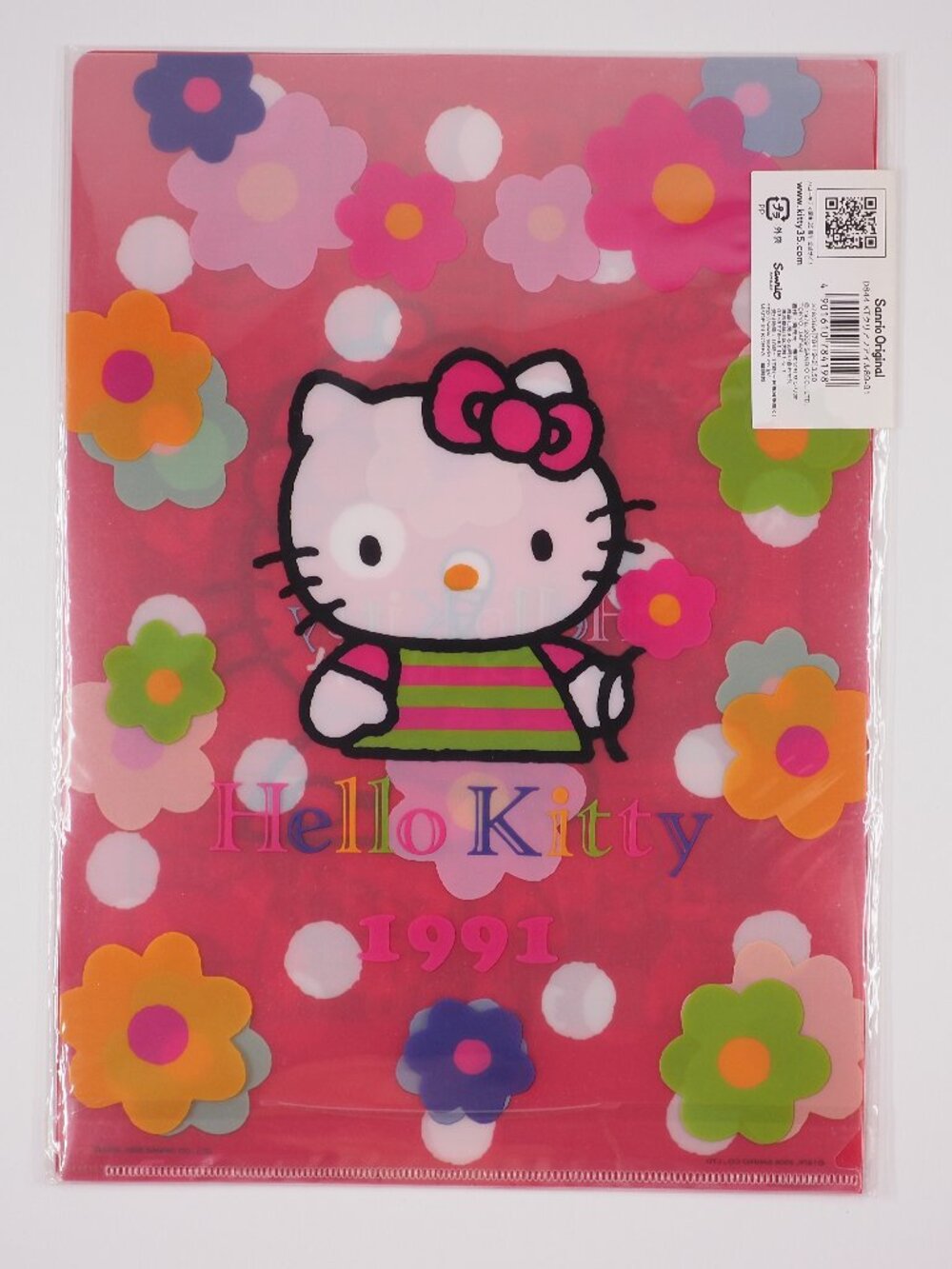 Sanrio Japan Hello Kitty Vintage Clearfile Clear File 35th Anni set of 3